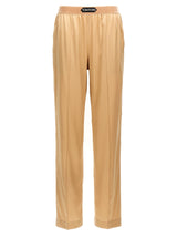 Tom Ford Beige Silk Casual Pants for Women