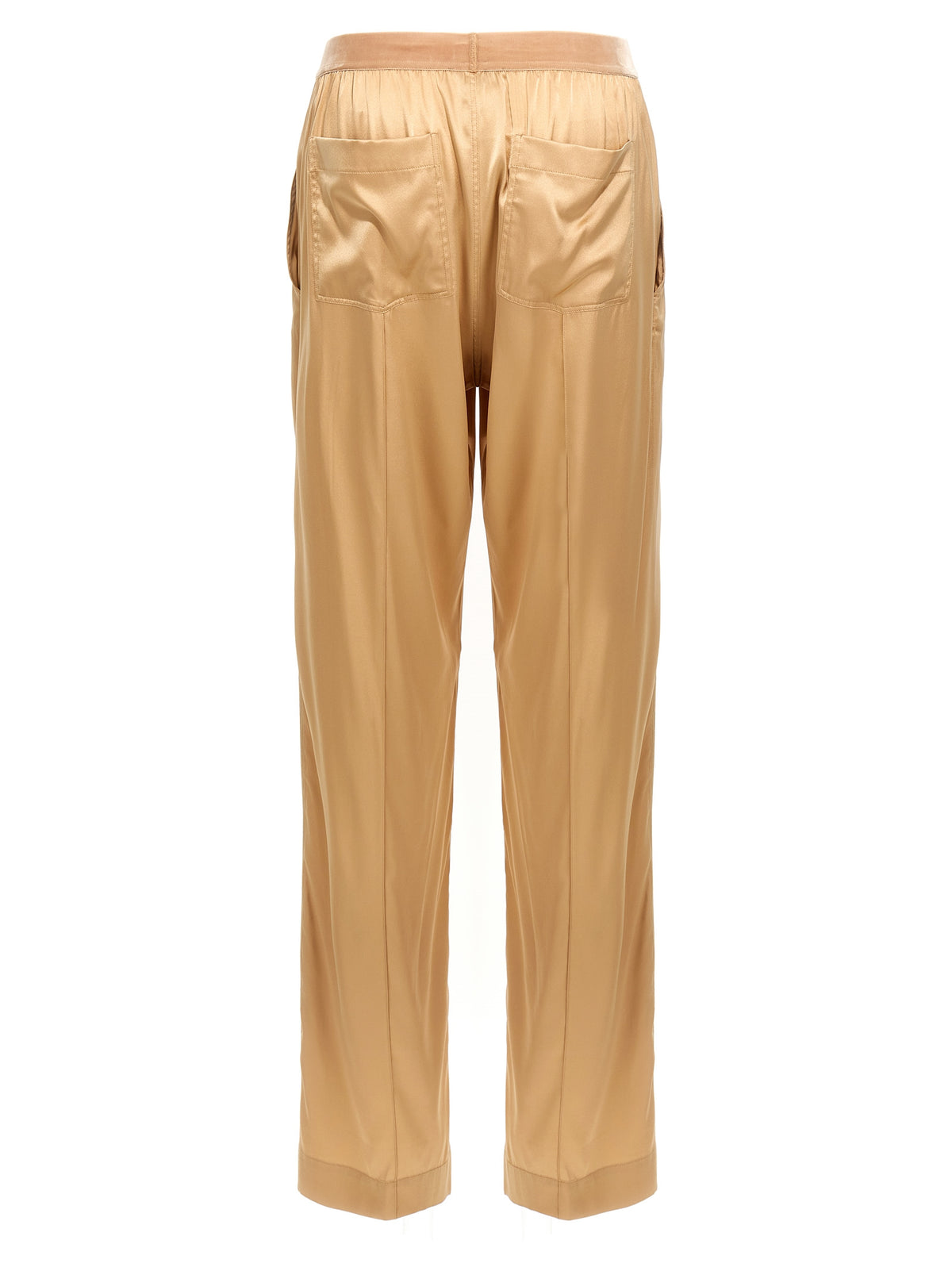 Tom Ford Beige Silk Casual Pants for Women