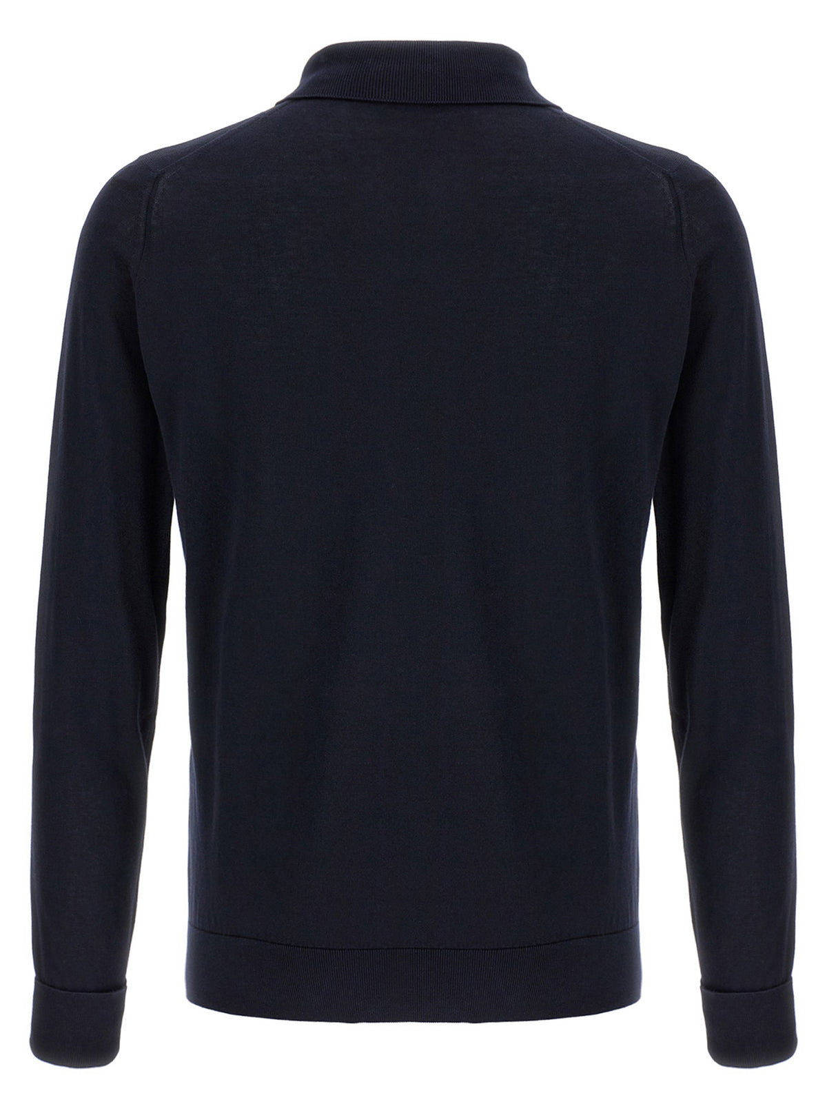 JOHN SMEDLEY Finchley Blue Cotton Polo Shirt