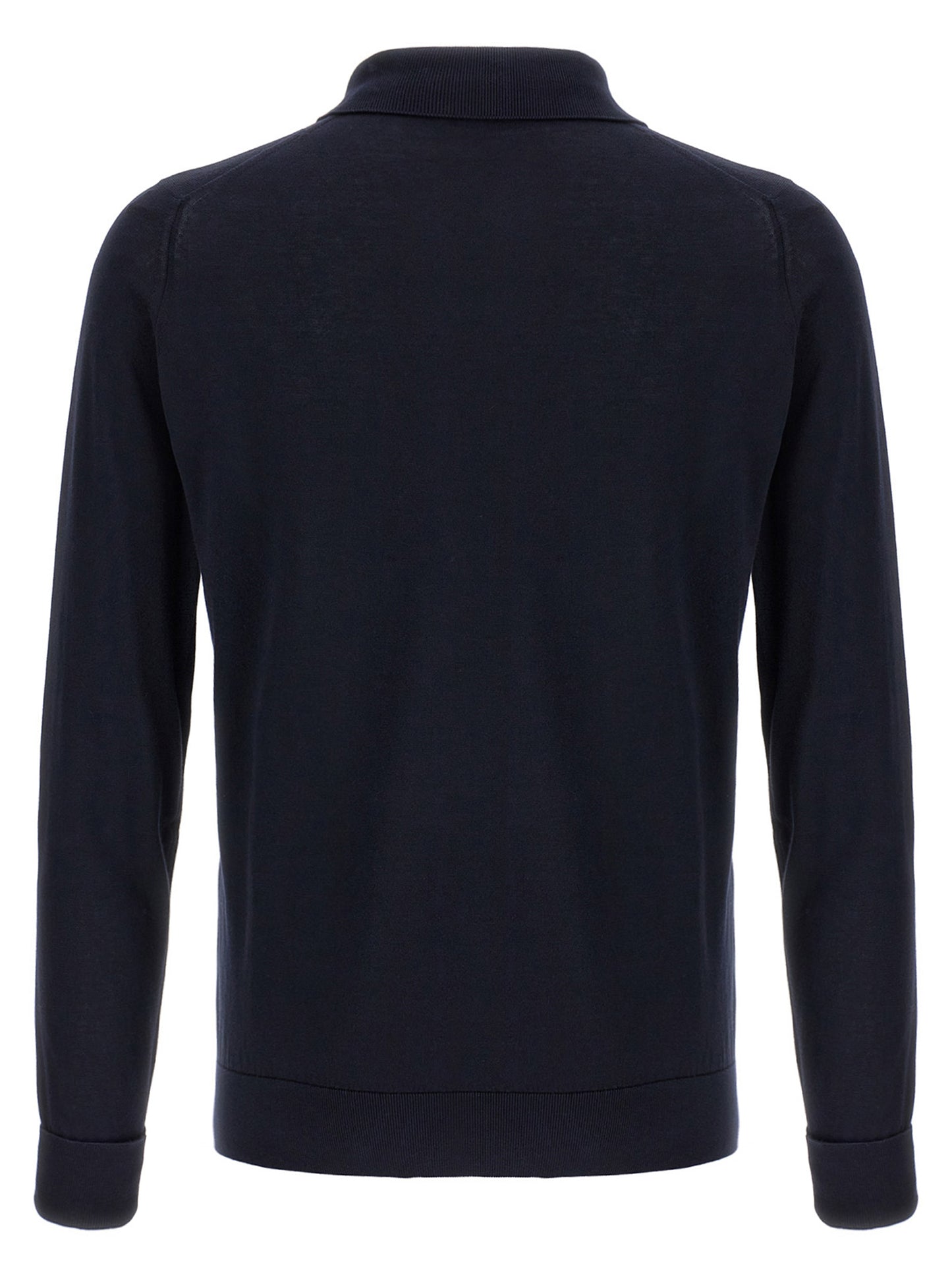JOHN SMEDLEY Blue Cotton Polo Shirt