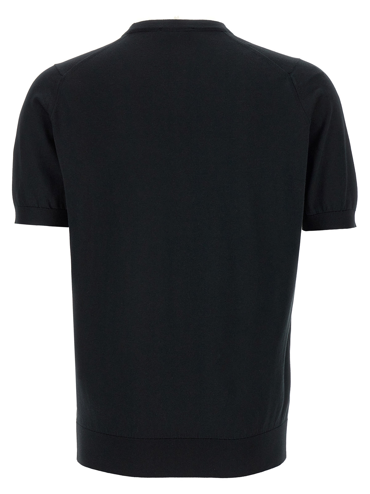 T-shirt noir en coton JOHN SMEDLEY