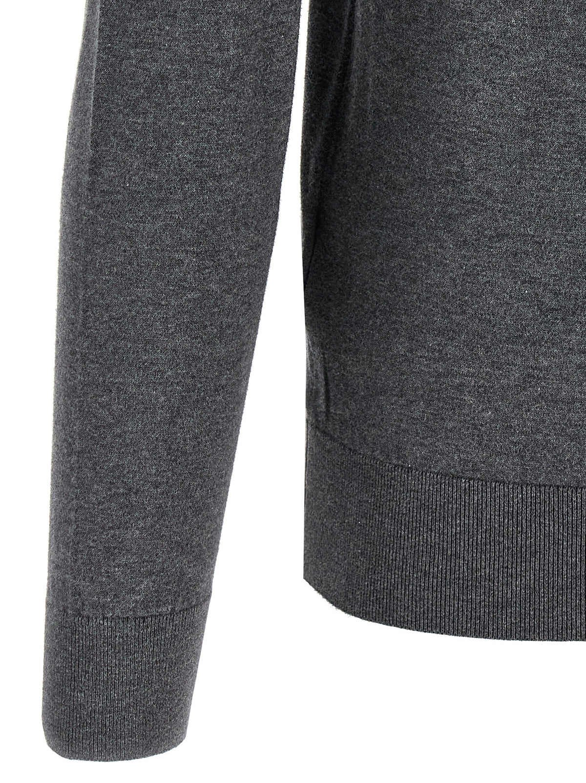 JOHN SMEDLEY Gray Cotton Cardigan