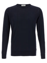 JOHN SMEDLEY Blue Cotton Cardigan