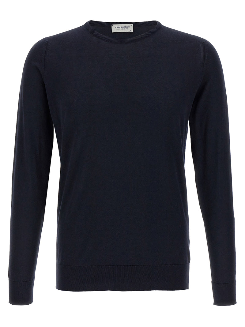 JOHN SMEDLEY Blue Cotton Cardigan