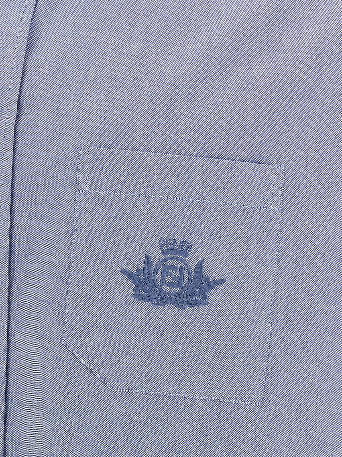Fendi Blue Cotton Blouse - Stylish and Comfortable