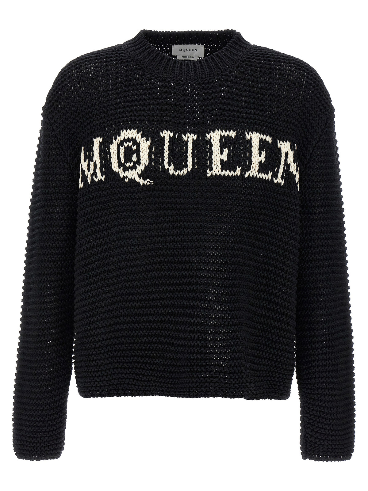 Alexander McQueen Bicolor Cotton Cardigan