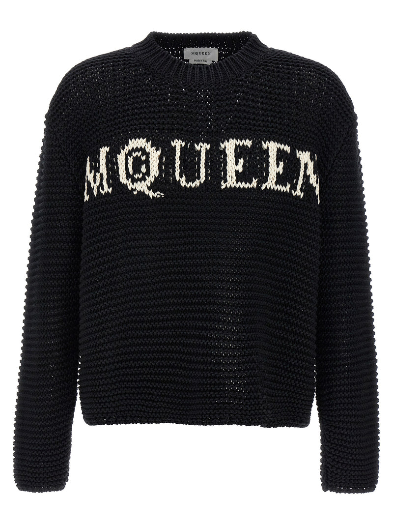 Alexander McQueen Bicolor Cotton Cardigan - Bold Sophistication