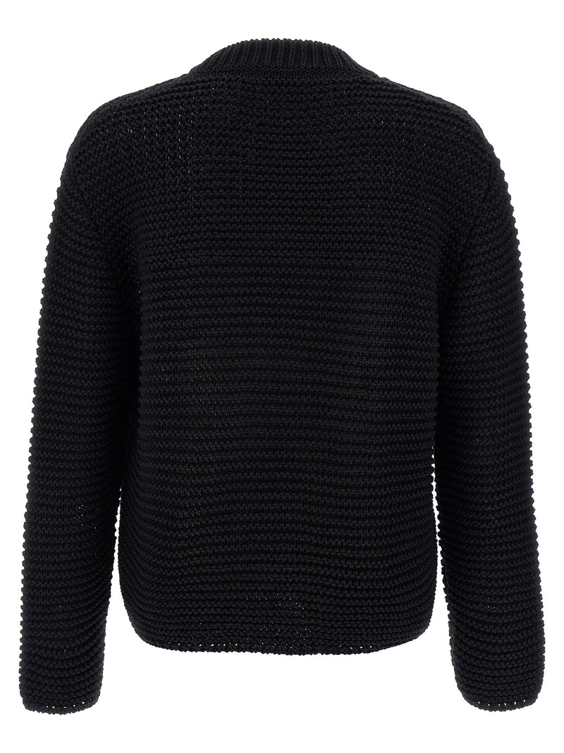 Alexander McQueen Bicolor Cotton Cardigan - Bold Sophistication