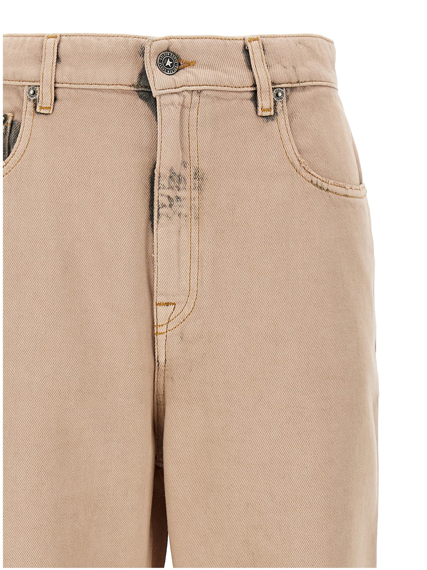 Jean droit Golden Goose en coton multicolore