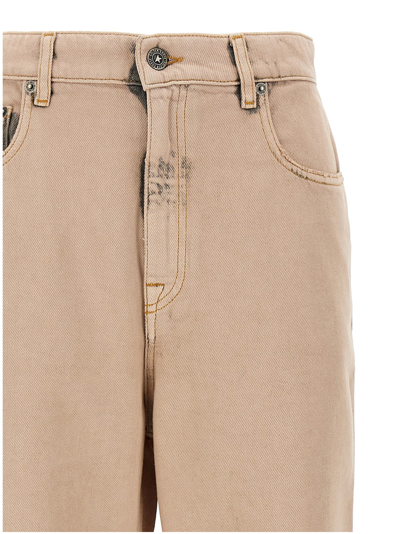 Jean droit Golden Goose en coton multicolore