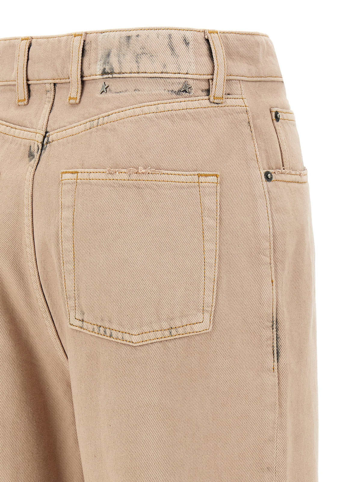 Jean droit Golden Goose en coton multicolore
