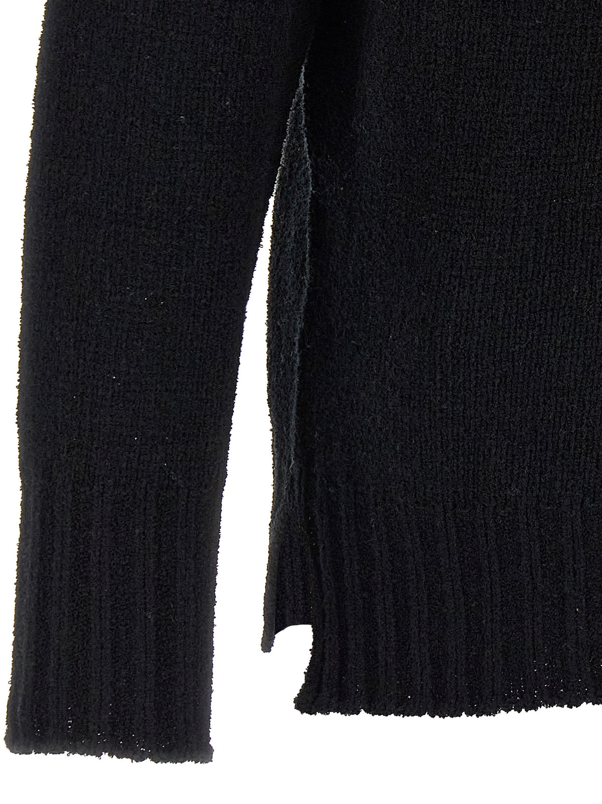 MA'RY'YA Black Cotton Cardigan