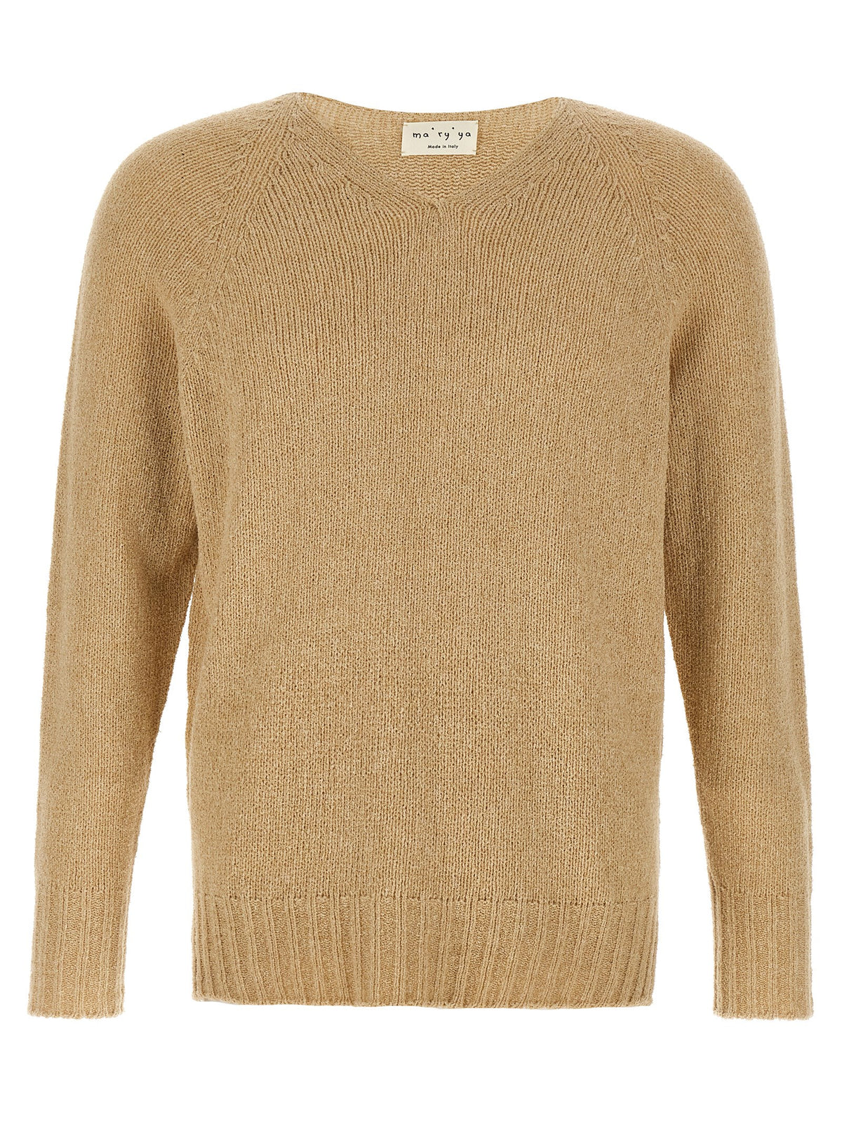 MA'RY'YA Beige Cotton Cardigan