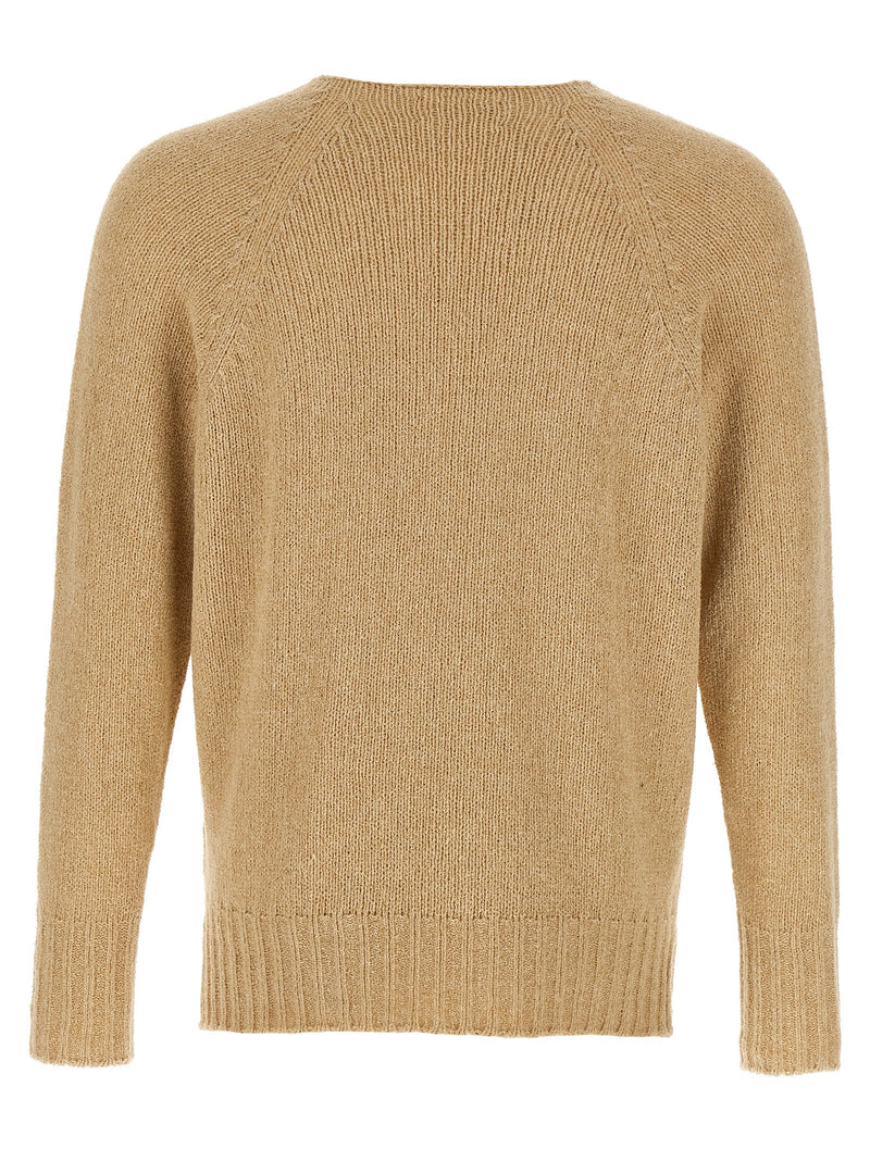 MA'RY'YA Beige Cotton Cardigan - Contemporary Elegance