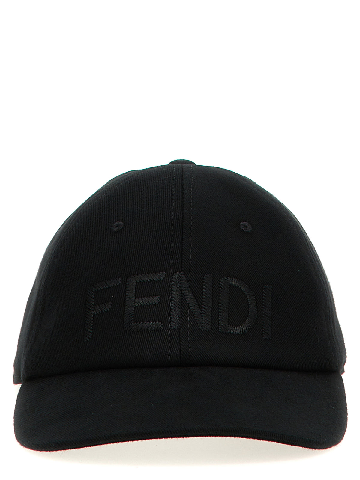 Casquette Fendi en coton noir