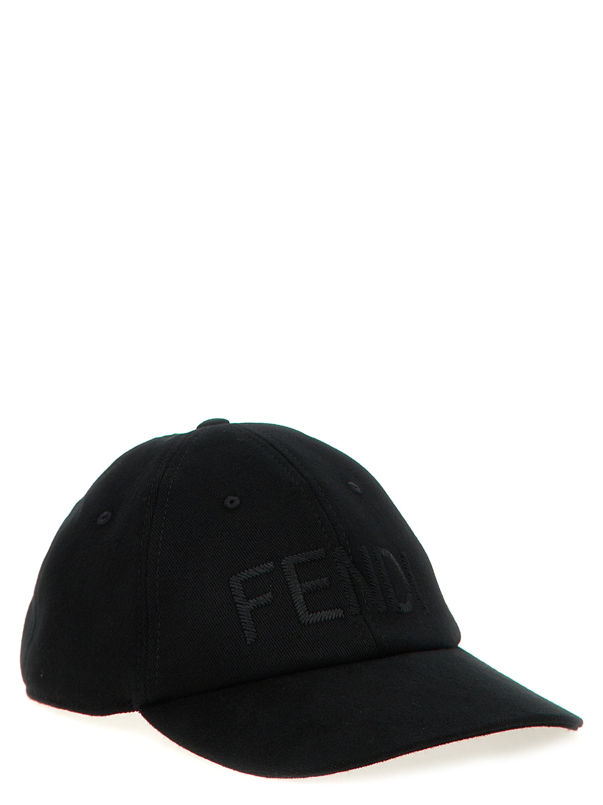 Casquette Fendi en coton noir