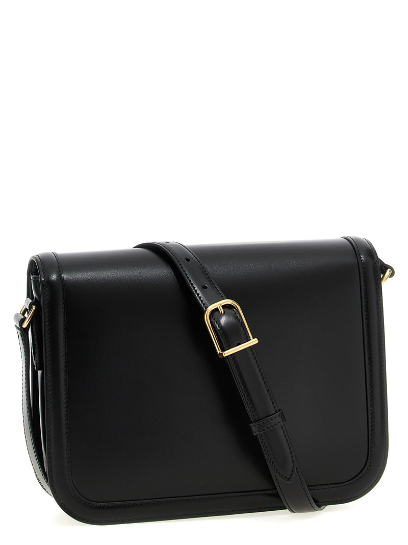 Valentino Garavani Black Calfskin Shoulder Bag - 9TO5 Model