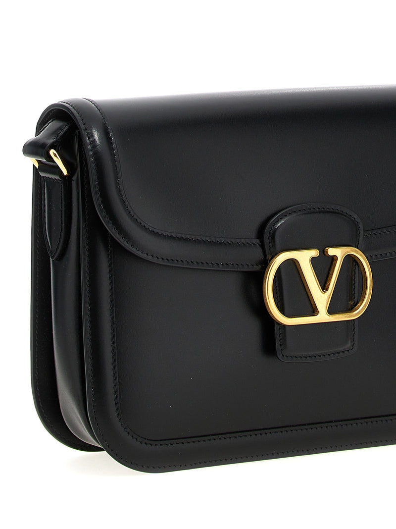 Valentino Garavani Black Calfskin Shoulder Bag - 9TO5 Model