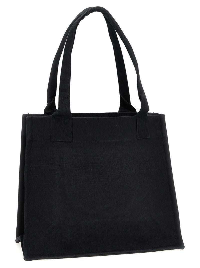 Ganni Bicolor Recycled Cotton Tote Bag