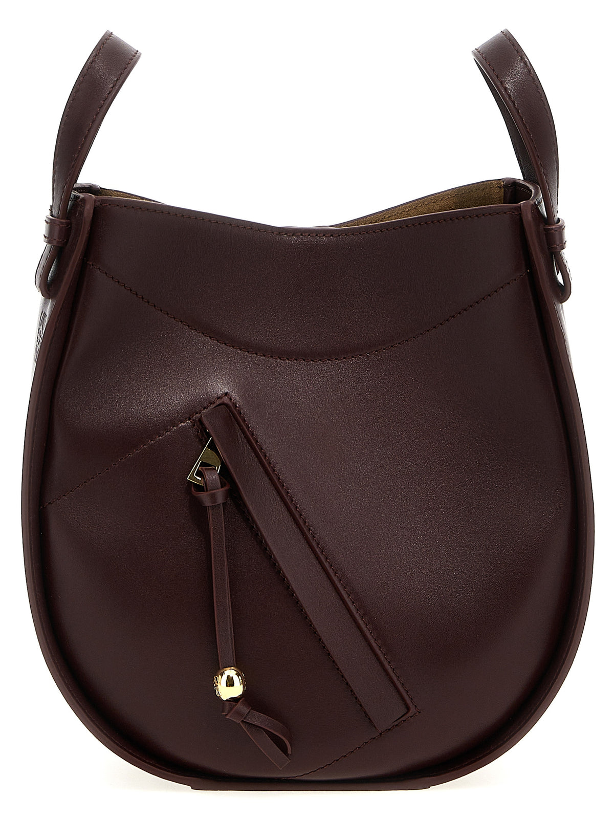 Sac bandoulière Loewe en cuir de veau bordeaux