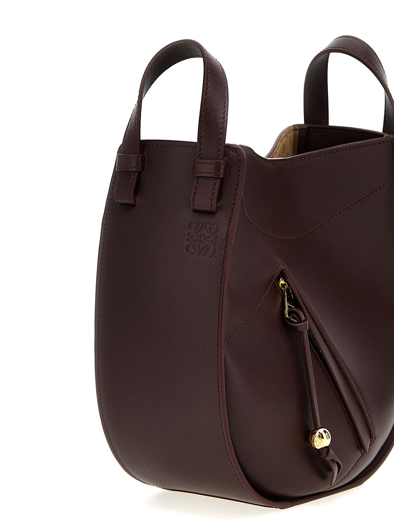 Sac bandoulière Loewe en cuir de veau bordeaux
