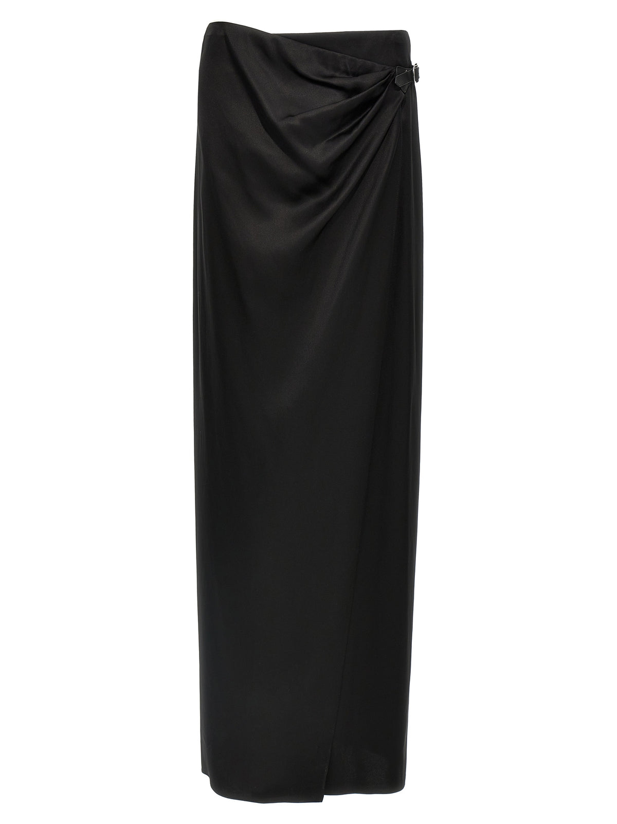 Tom Ford Black Silk Mini Skirt - Wrap Design