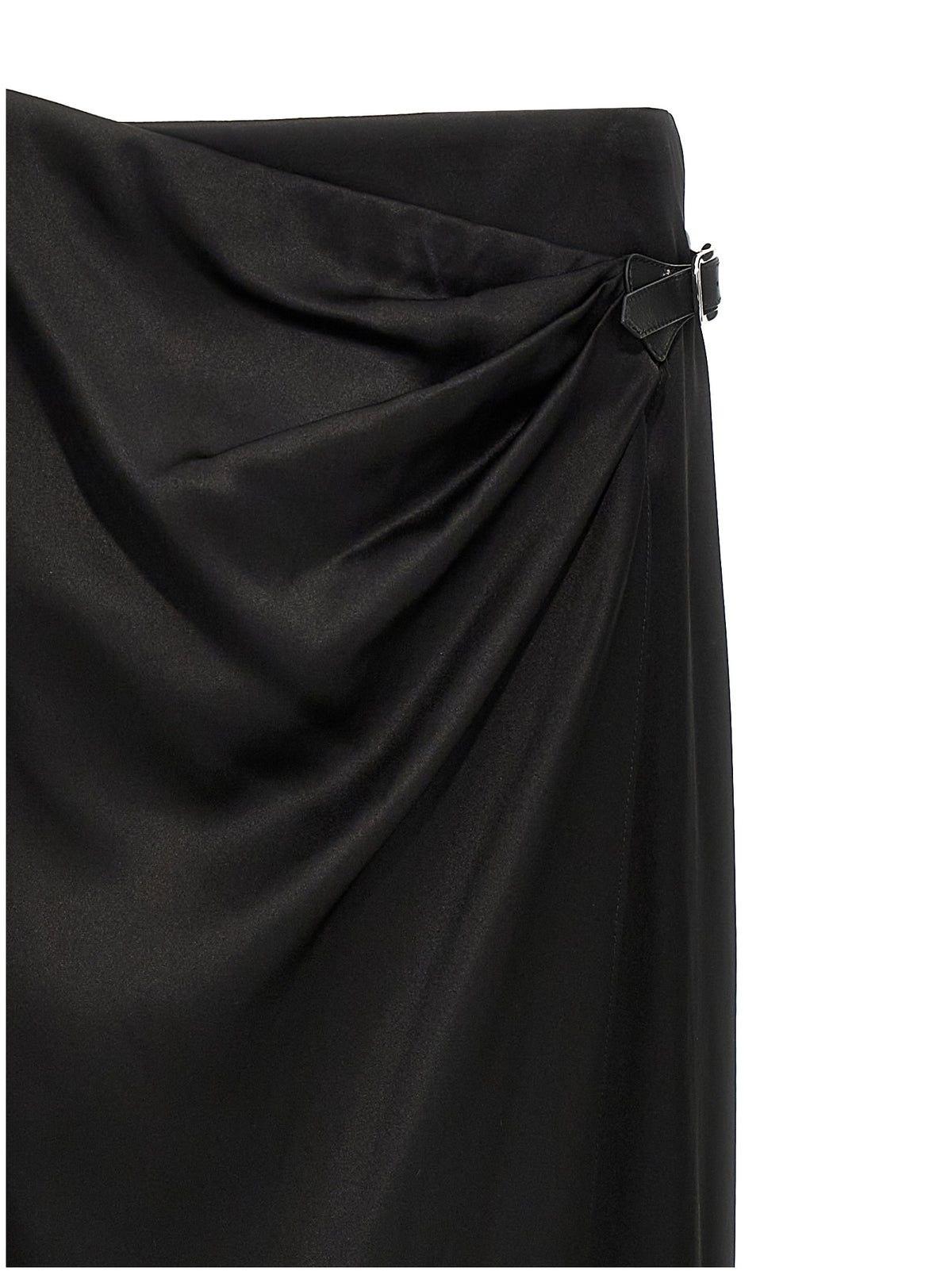 Tom Ford Black Silk Mini Skirt - Wrap Design