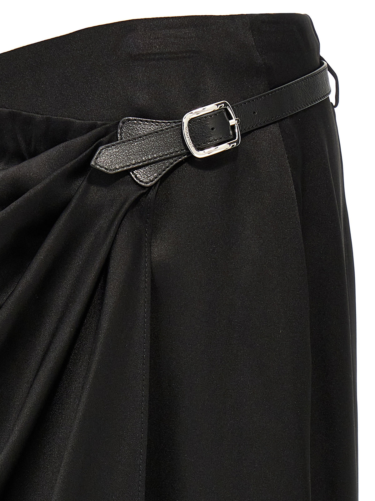 Tom Ford Black Silk Mini Skirt - Wrap Design