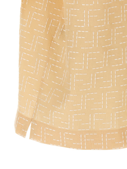 Fendi Beige Linen Blouse