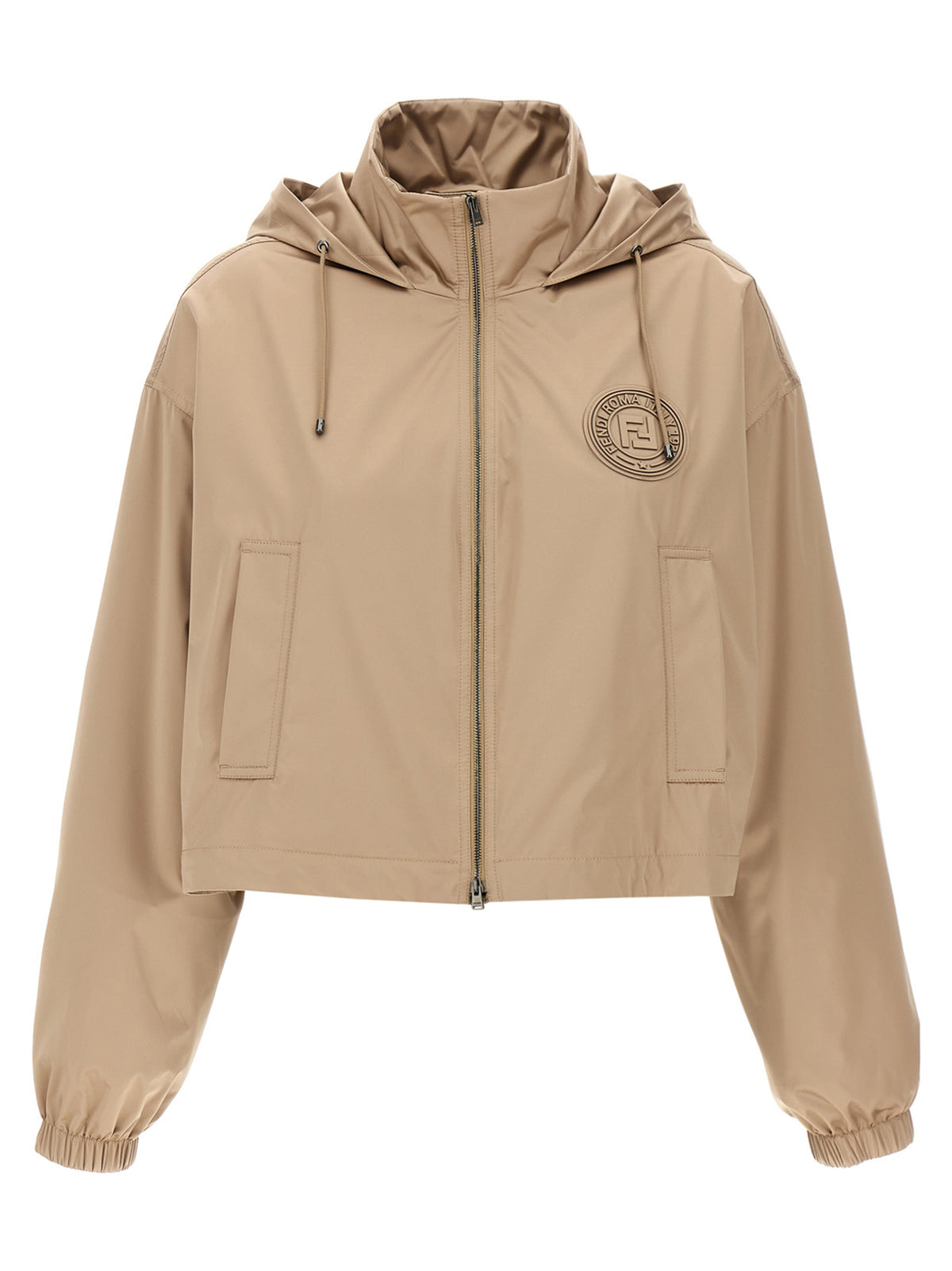 Fendi Brown Polyester Shell Jacket