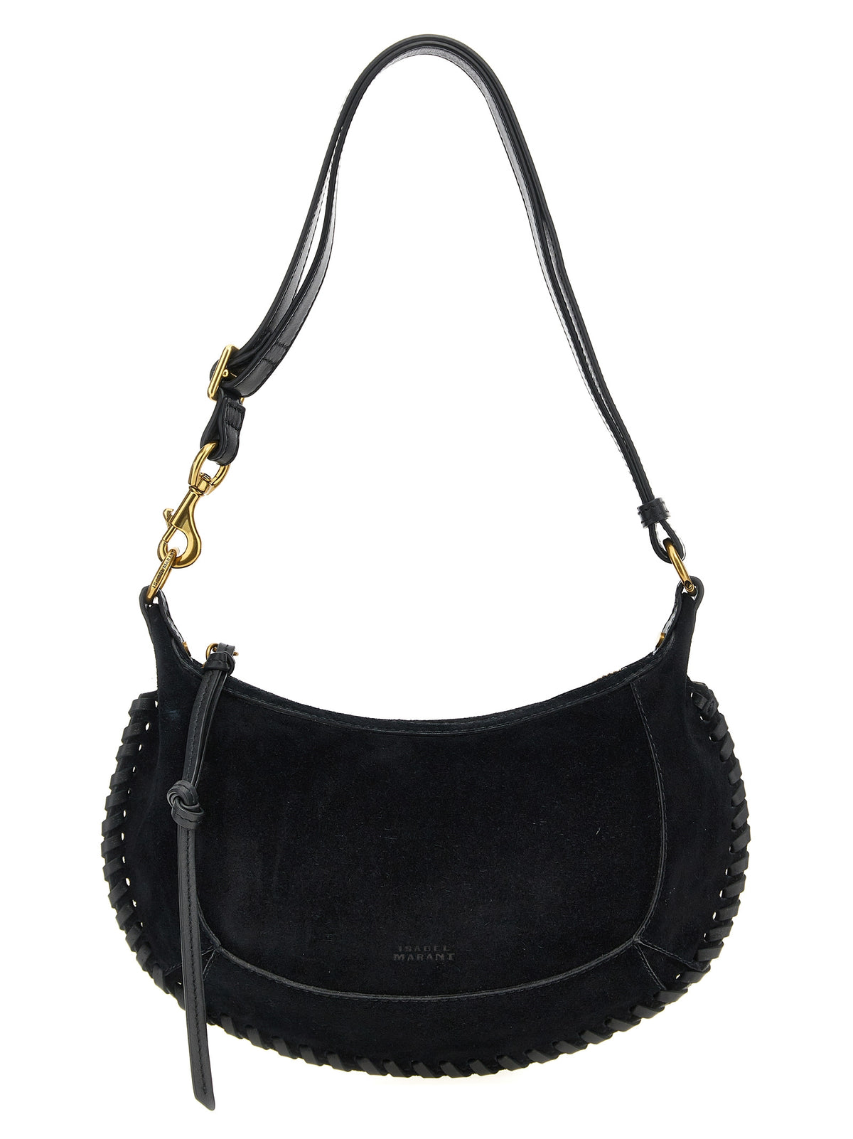 Sac bandoulière Isabel Marant en cuir de veau noir