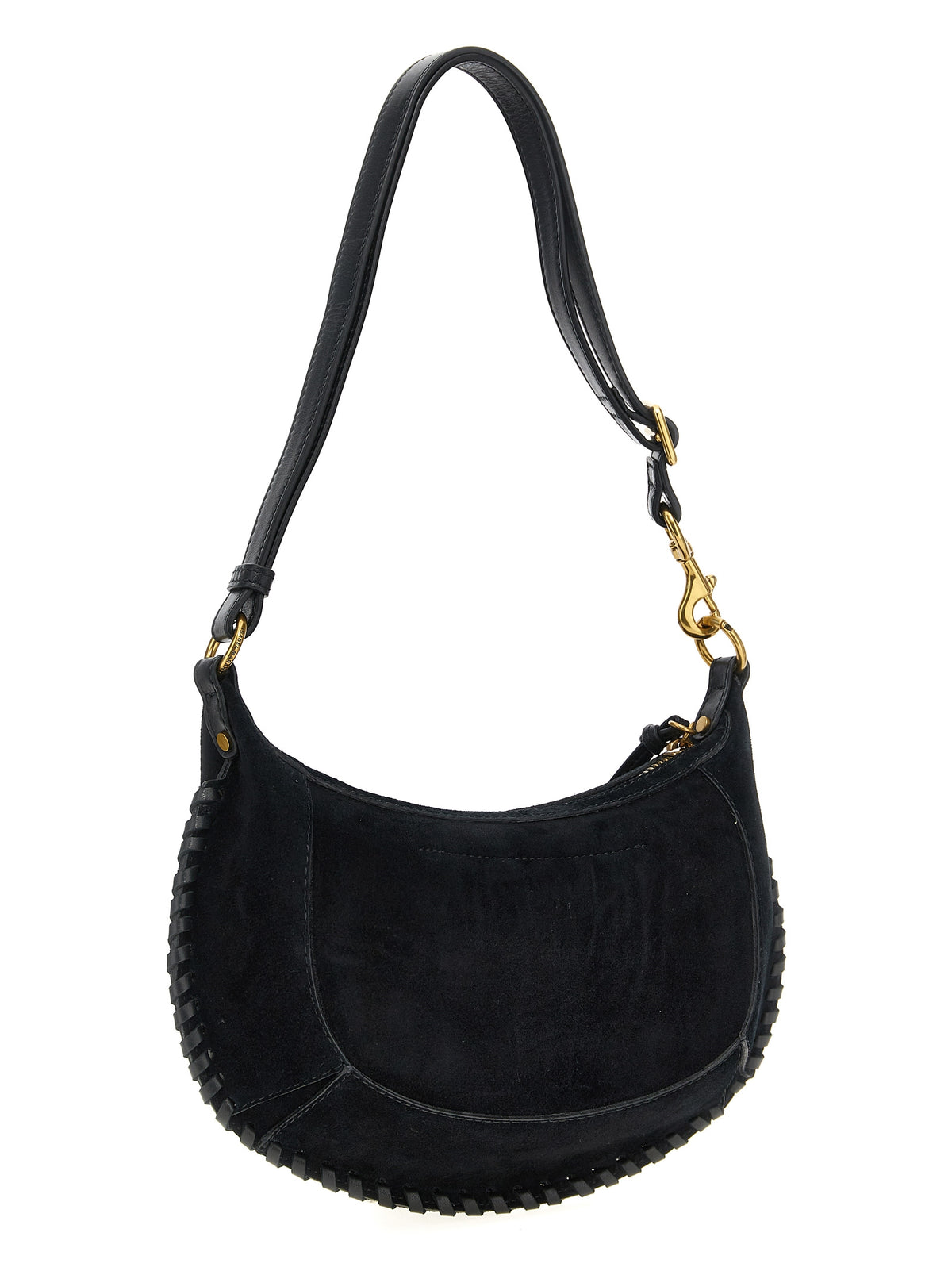 Sac bandoulière Isabel Marant en cuir de veau noir