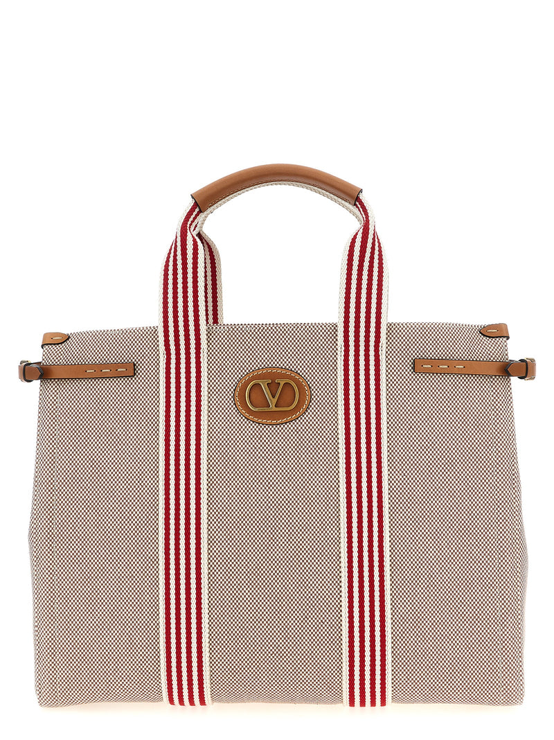 Valentino Garavani Antibes Multicolor Cotton Handbag