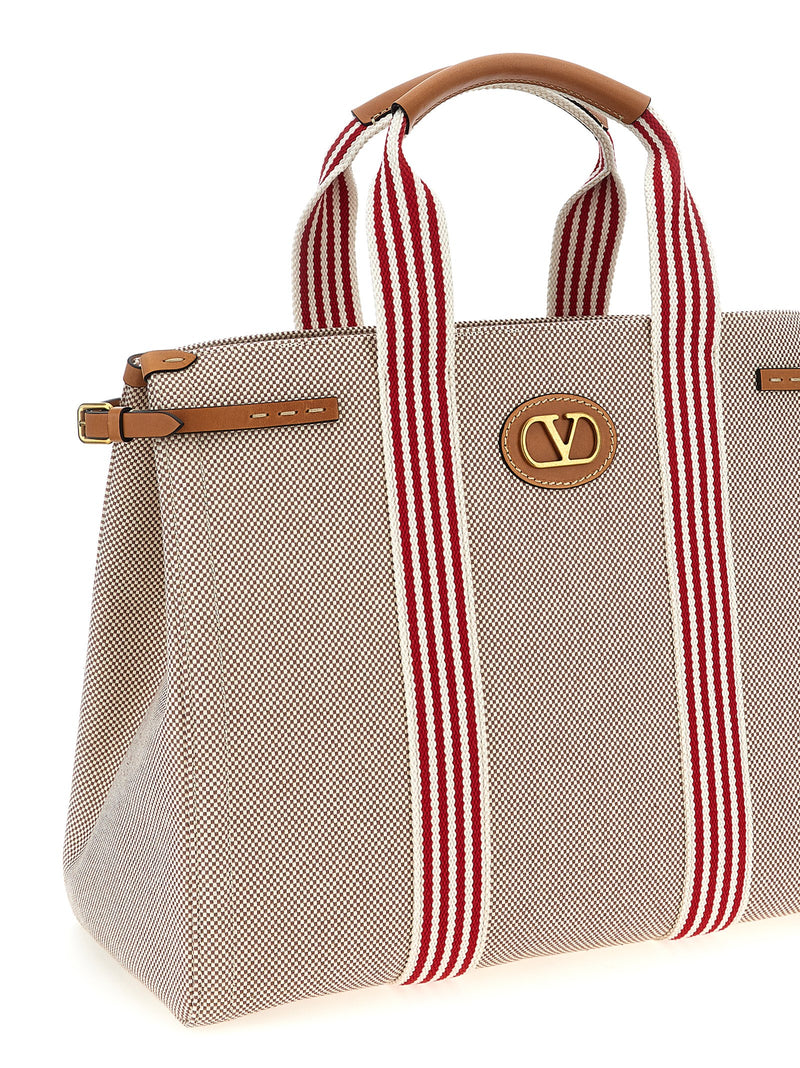 Valentino Garavani Antibes Multicolor Cotton Handbag