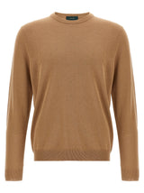 Cardigan en coton beige ZANONE
