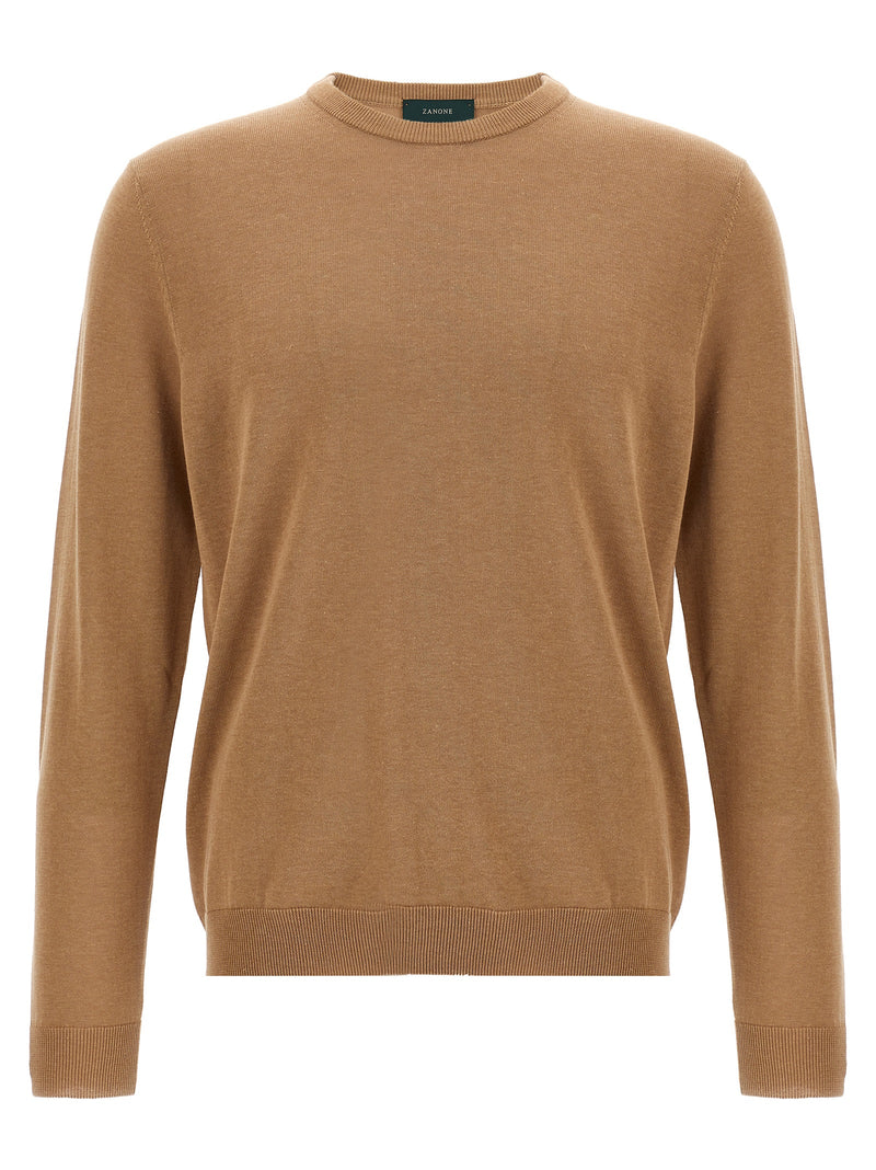 Cardigan en coton beige ZANONE