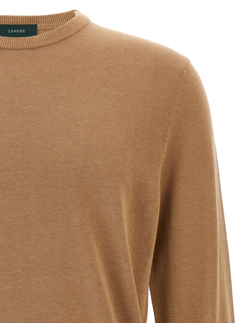 Cardigan en coton beige ZANONE