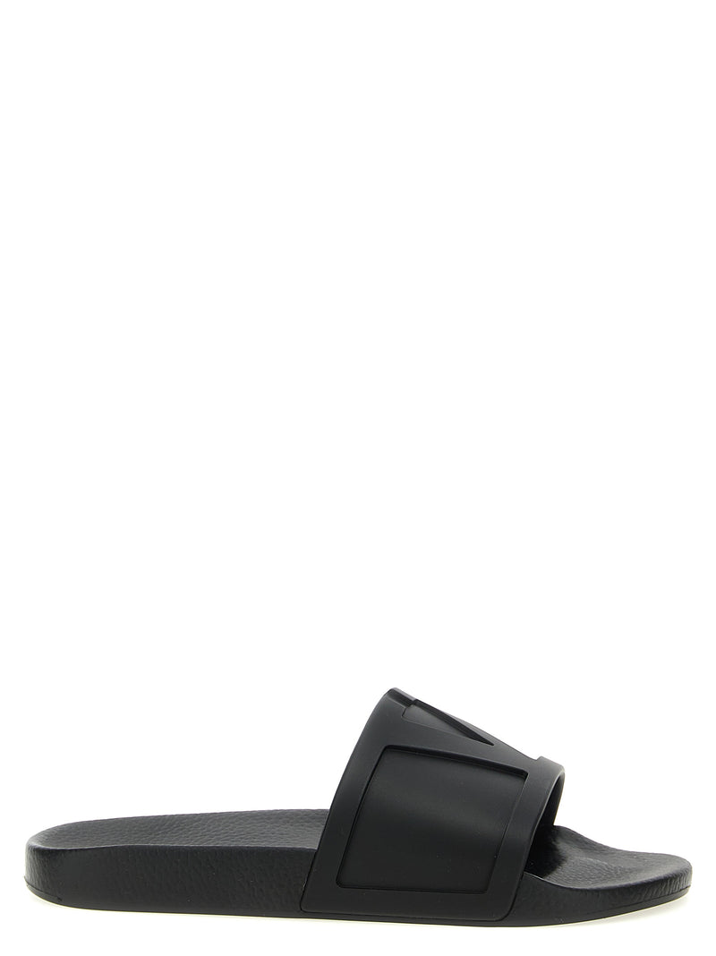 Valentino Garavani Coolside Black Plastic Slides for Men