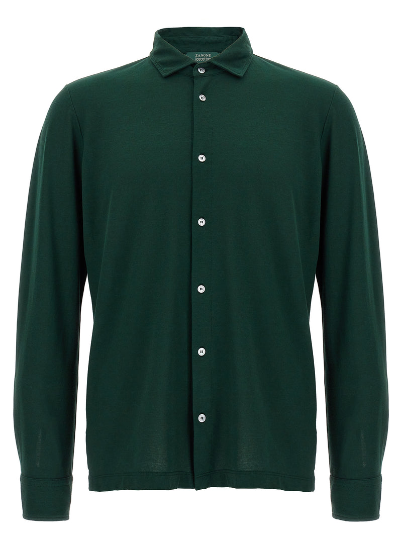 Blouse bicolore en coton ZANONE