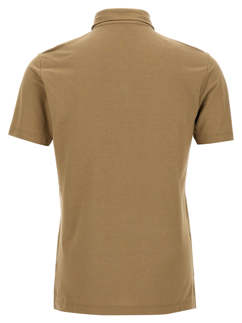Polo ZANONE en coton beige
