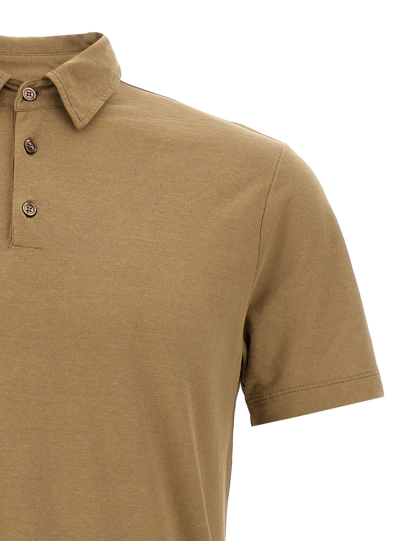 Polo ZANONE en coton beige