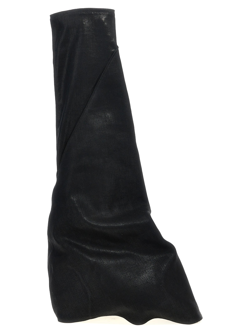 DRKSHDW Black Cotton Over The Knee Boots - Fetish Collection