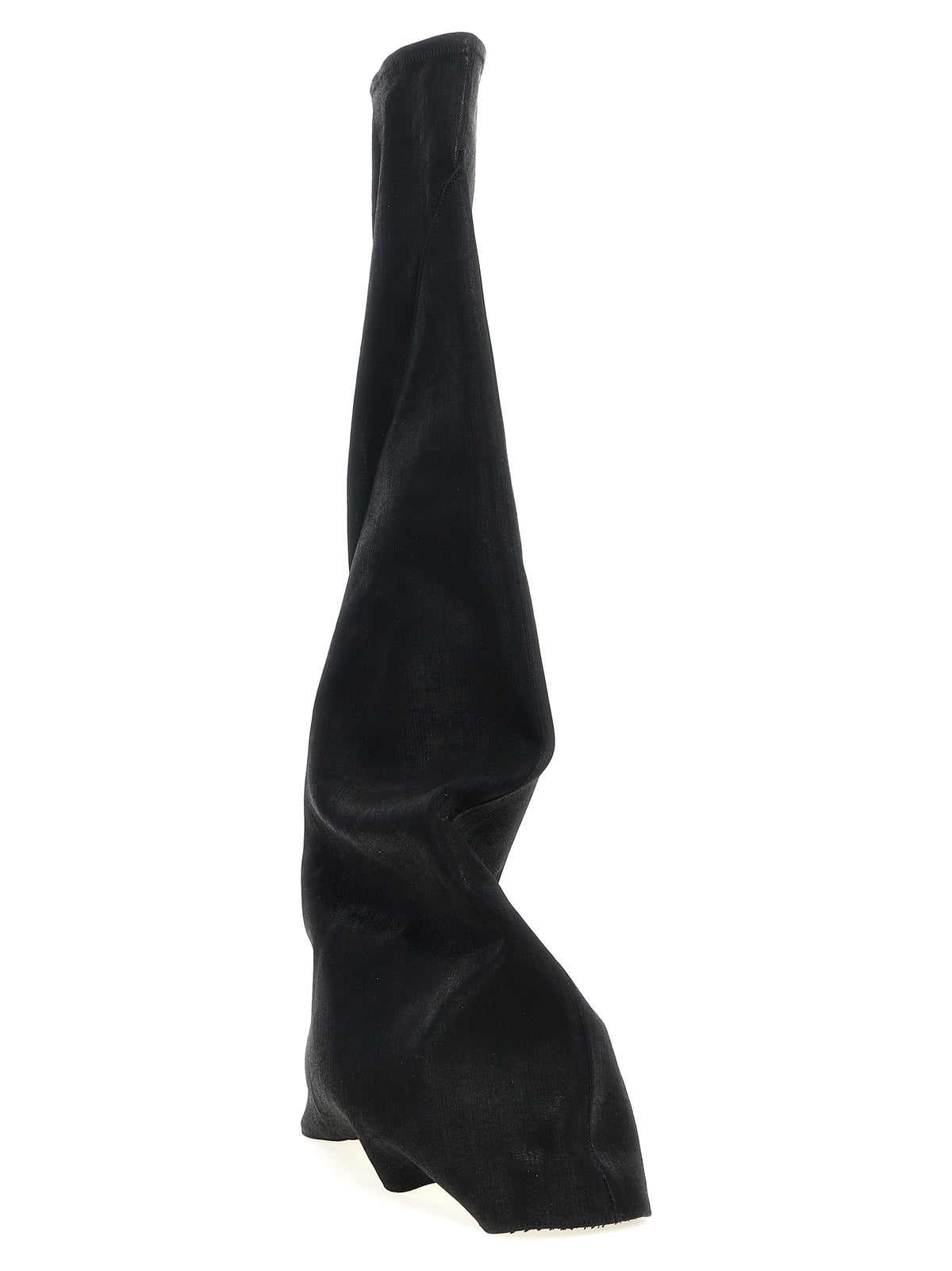 DRKSHDW Black Cotton Over The Knee Boots - Fetish Model