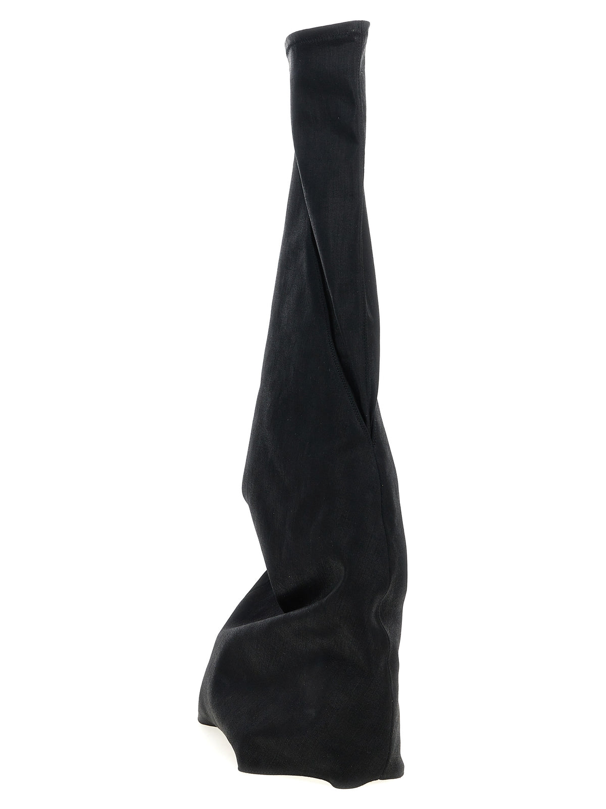 DRKSHDW Black Cotton Over The Knee Boots - Fetish Model