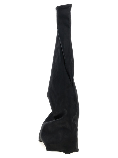 DRKSHDW Black Cotton Over The Knee