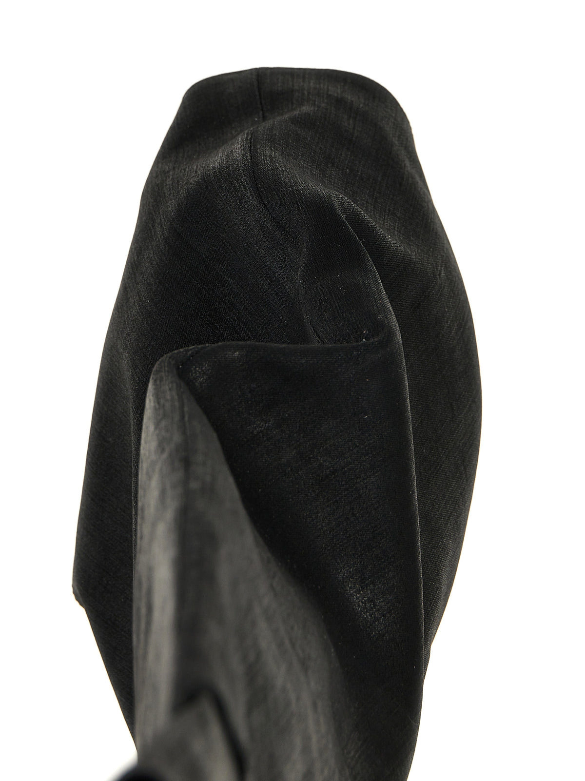 DRKSHDW Black Cotton Over The Knee Boots - Fetish Model