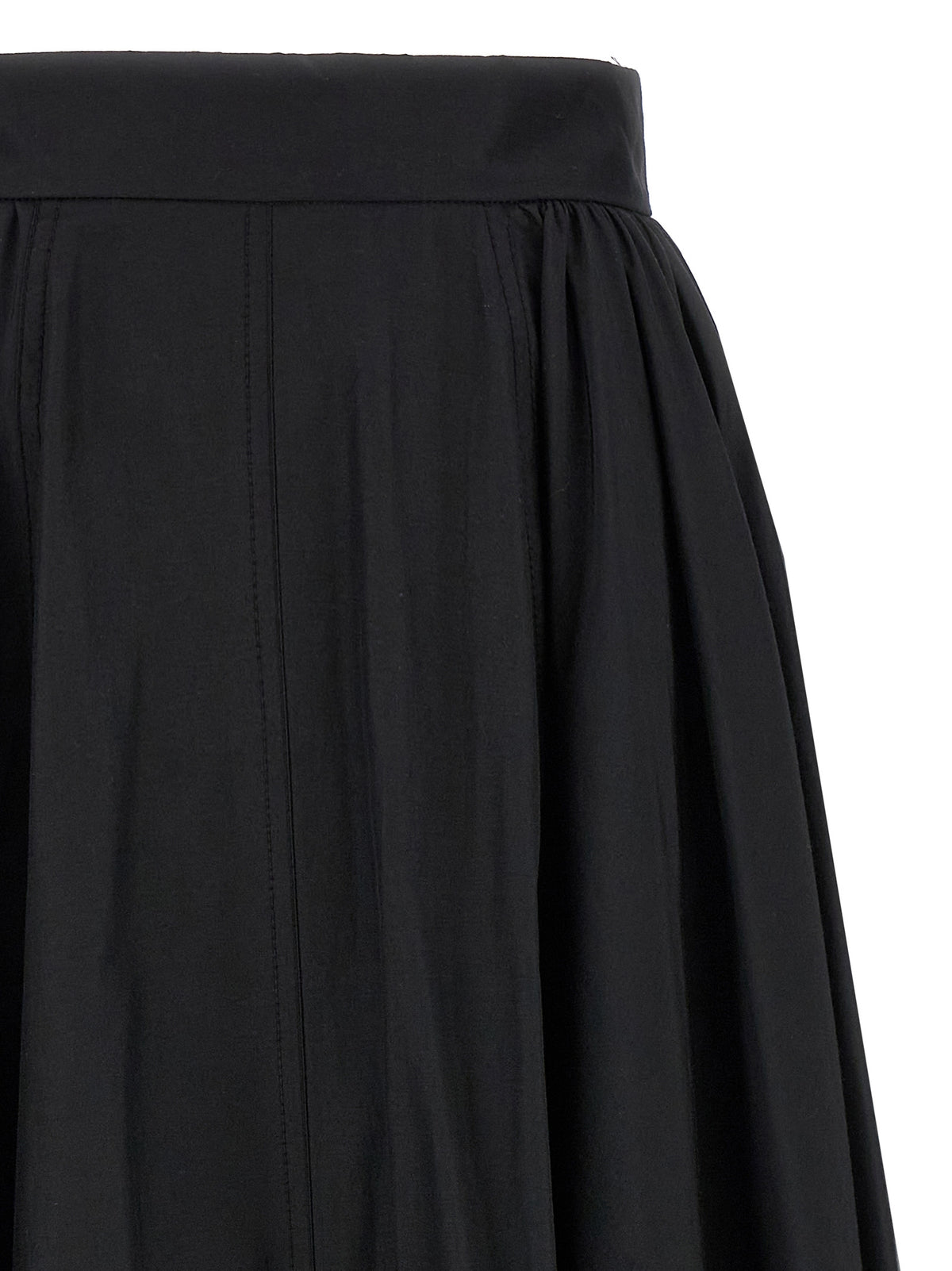 The Andamane Black Polyester Mini Skirt