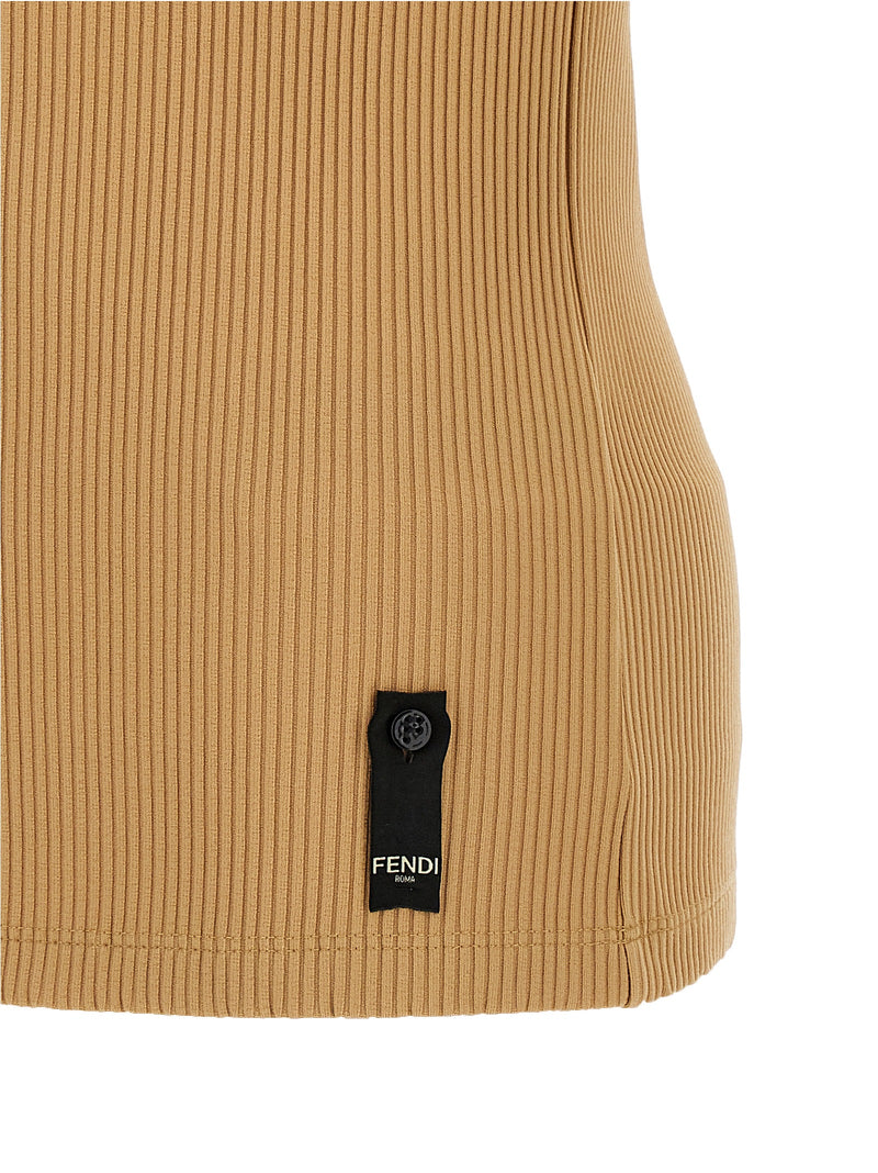Débardeurs Fendi en polyamide beige