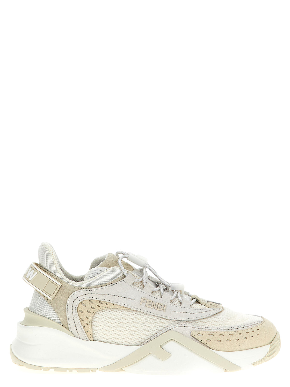 Baskets athlétiques Fendi en polyester blanc