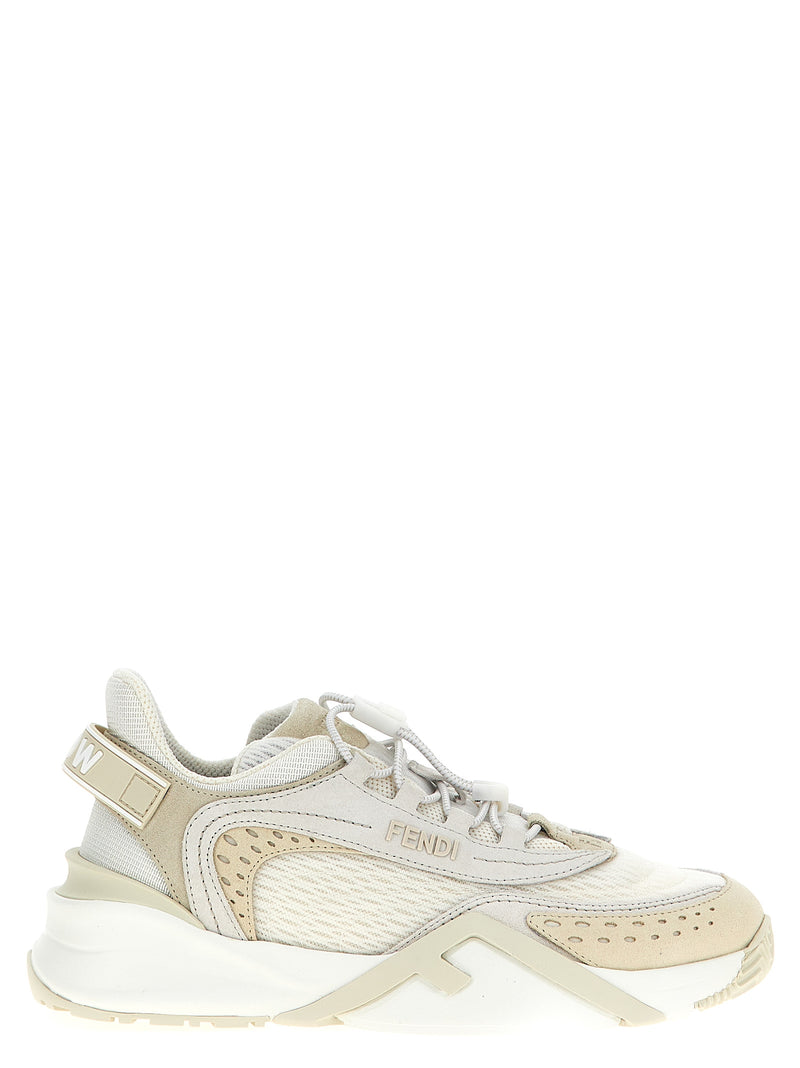 Baskets athlétiques Fendi en polyester blanc